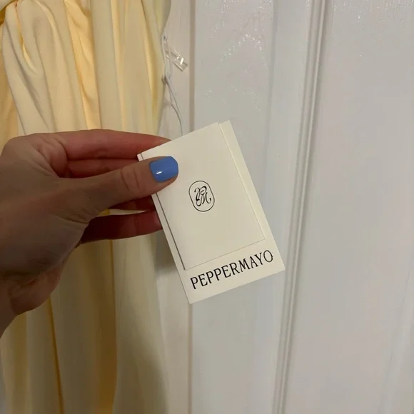 Peppermayo Just In Time Maxi Dress Yellow NWT - Picture 8 of 9